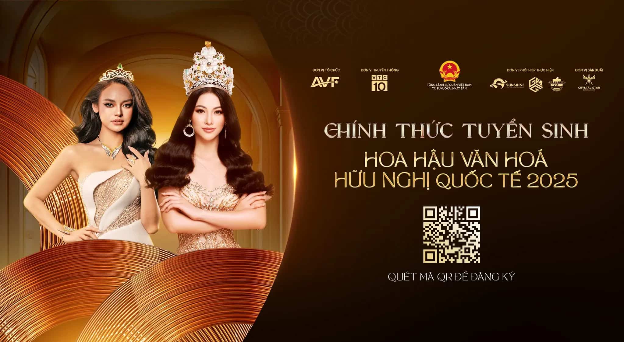 HOA HẬU VĂN HÓA HỮU NGHỊ QUỐC TẾ 2025 CHÍNH THỨC MỞ ĐƠN ĐĂNG KÝ DỰ THI